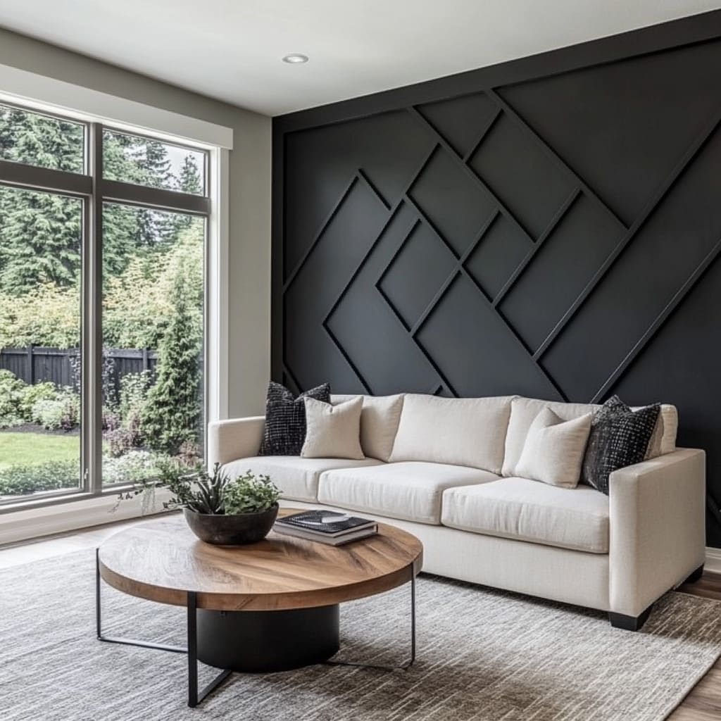 Blackline Painting – feature wall